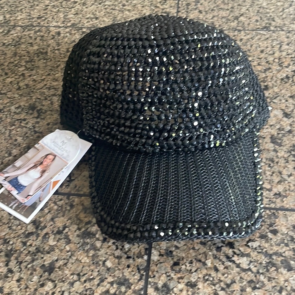 Natalie Mills crystals hat